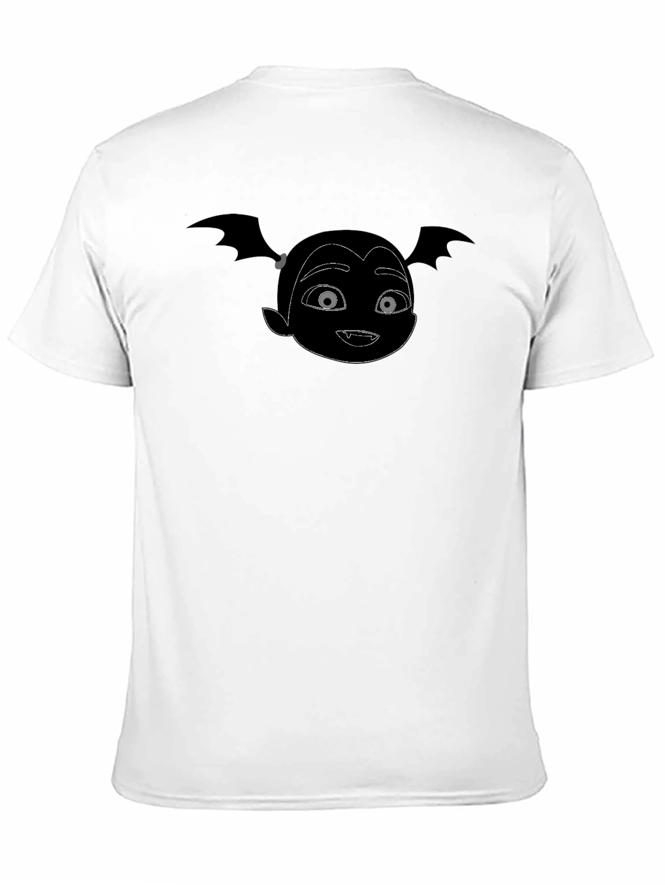 Vampire Girl Graphic Tee - Black Cotton T-Shirt