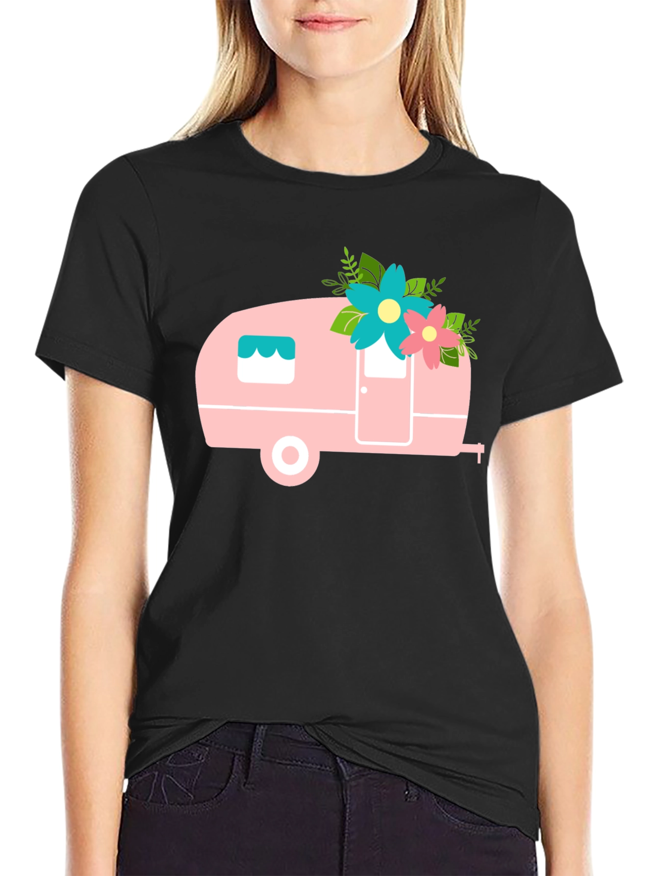 Black Camper Graphic Tee