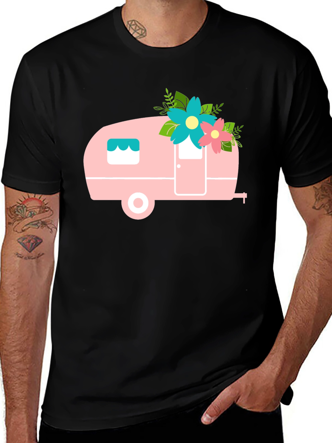 Black Camper Graphic Tee
