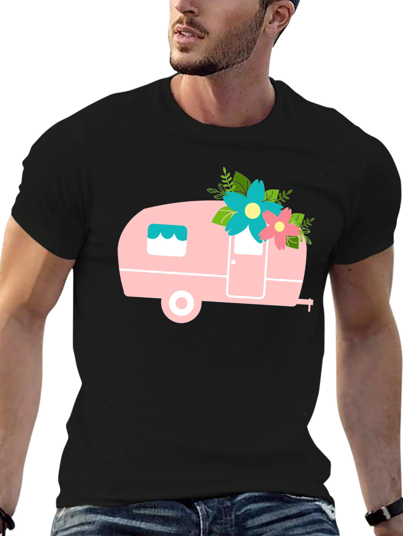 Black Camper Graphic Tee