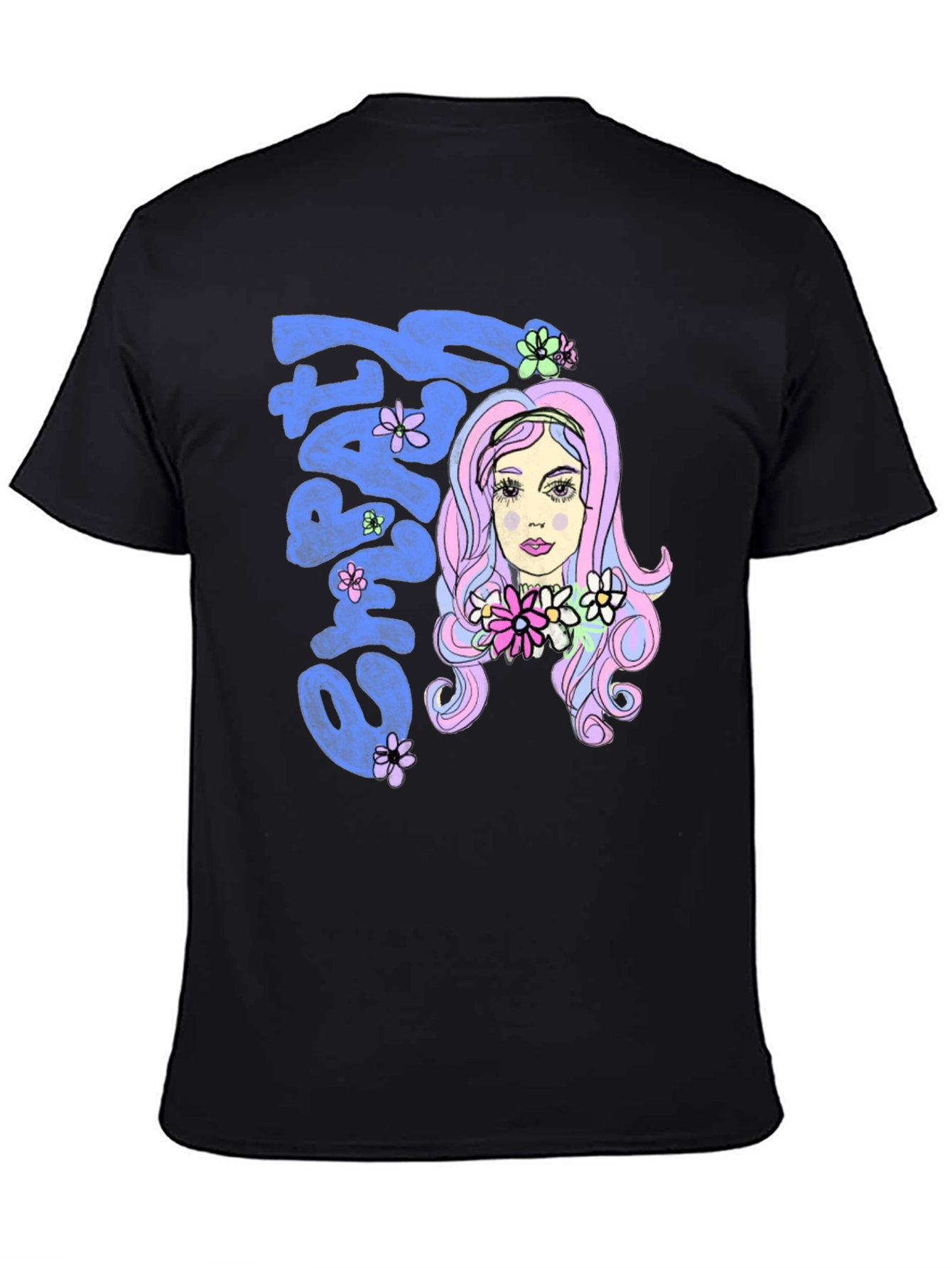 Groovy Empathy Graphic Tee - Black