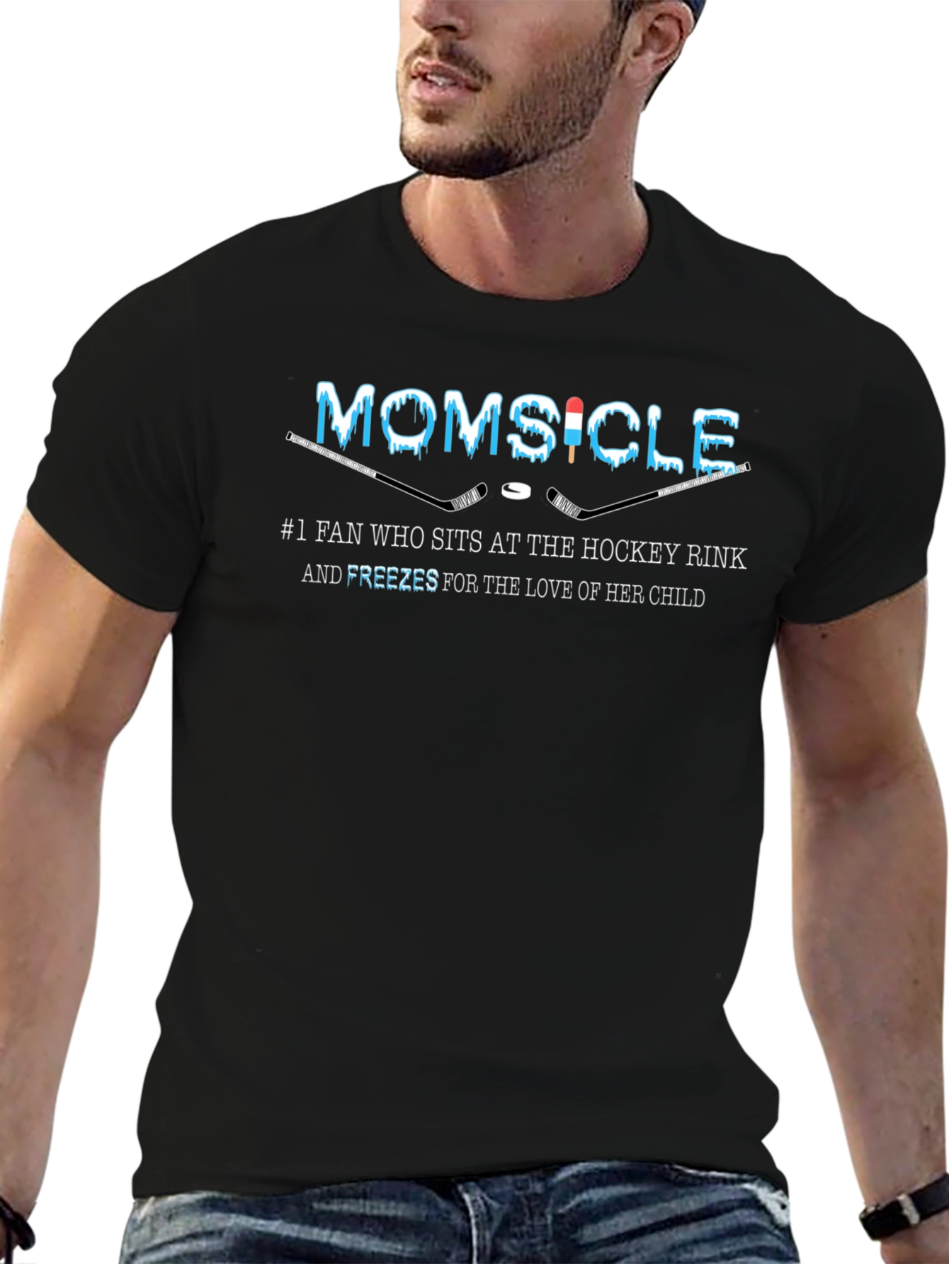 Momsicle Hockey Fan T-Shirt