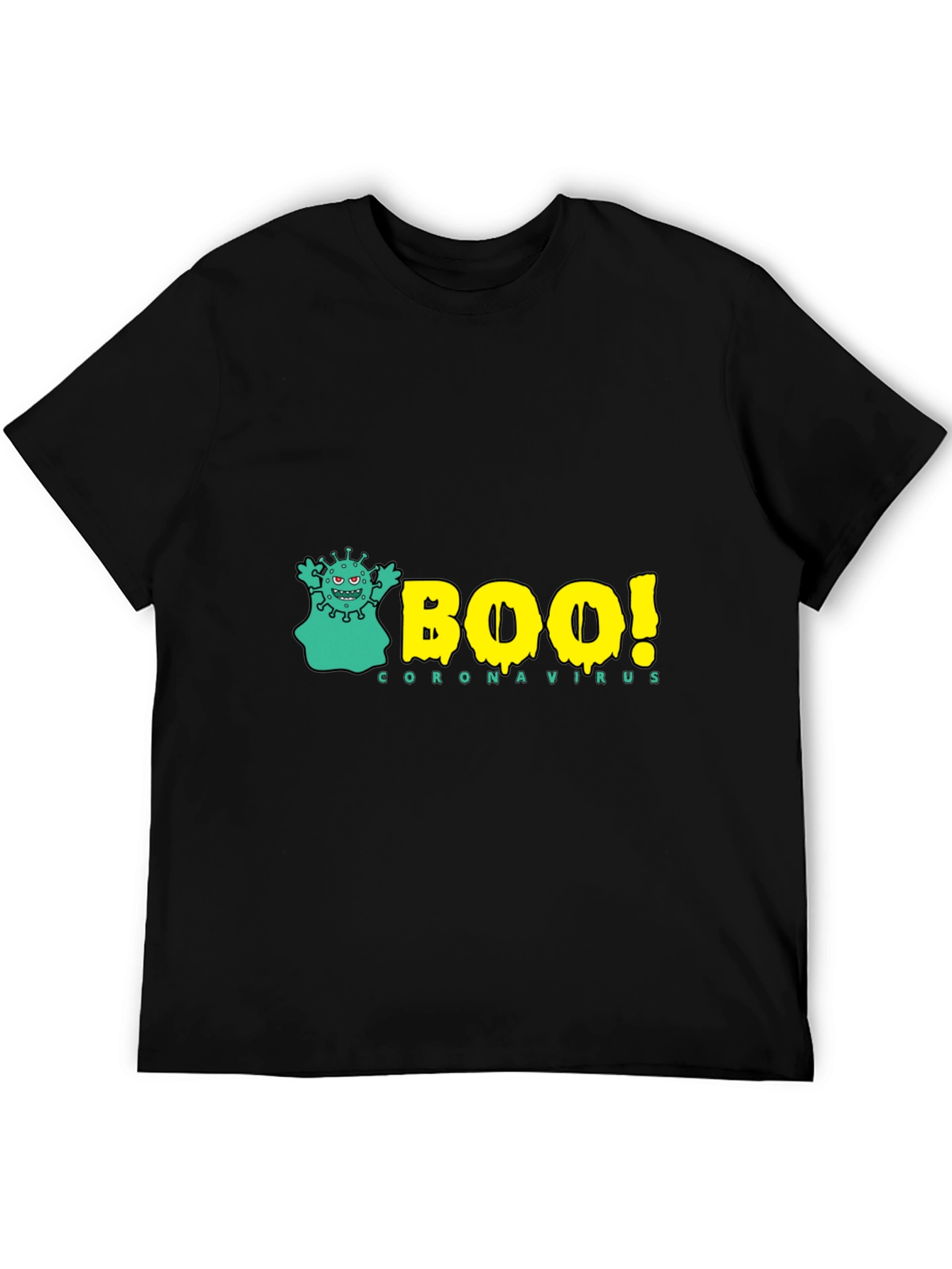 Boo Coronavirus Black T-Shirt