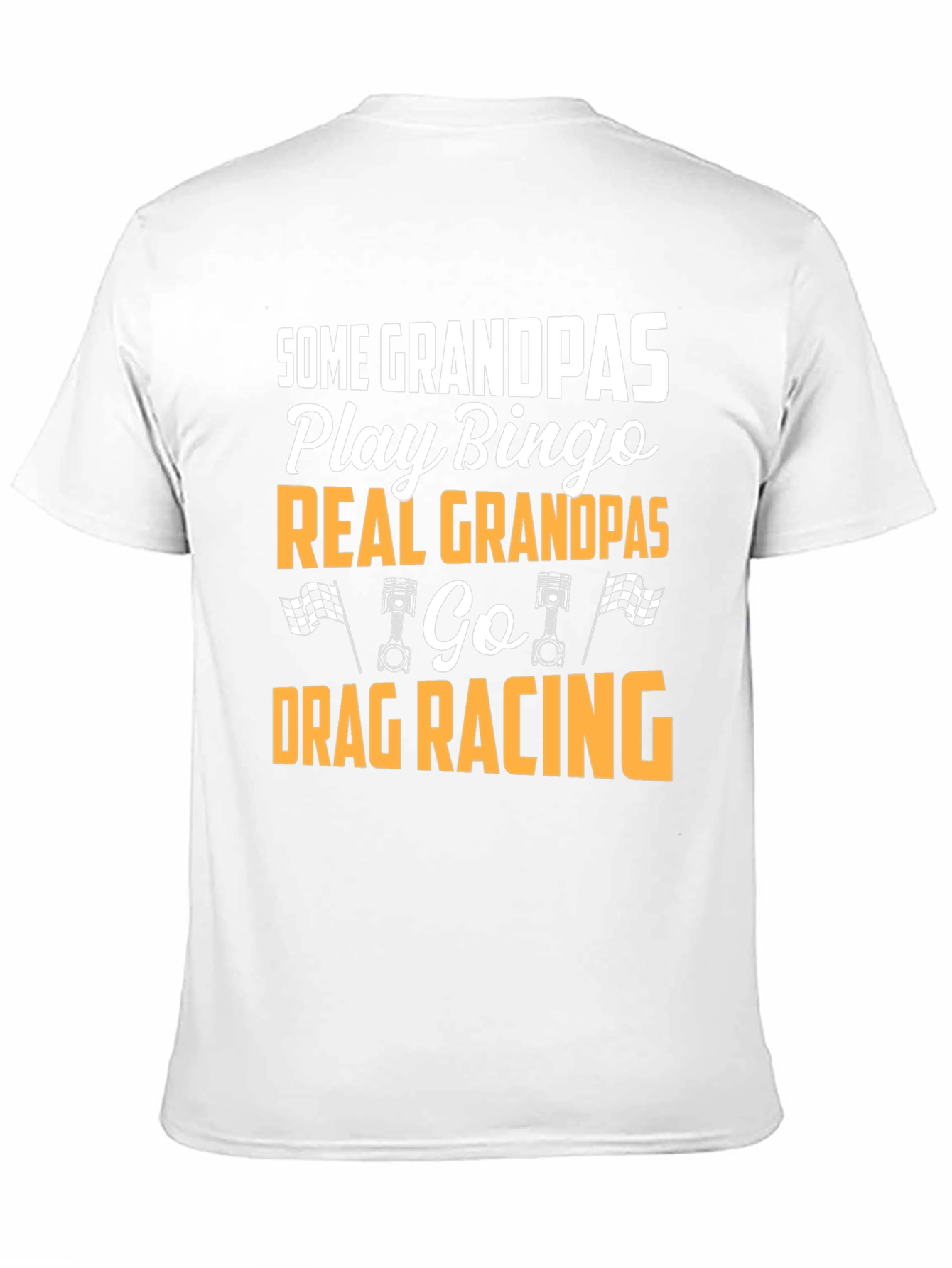 Funny Grandpas Drag Racing Graphic T-Shirt