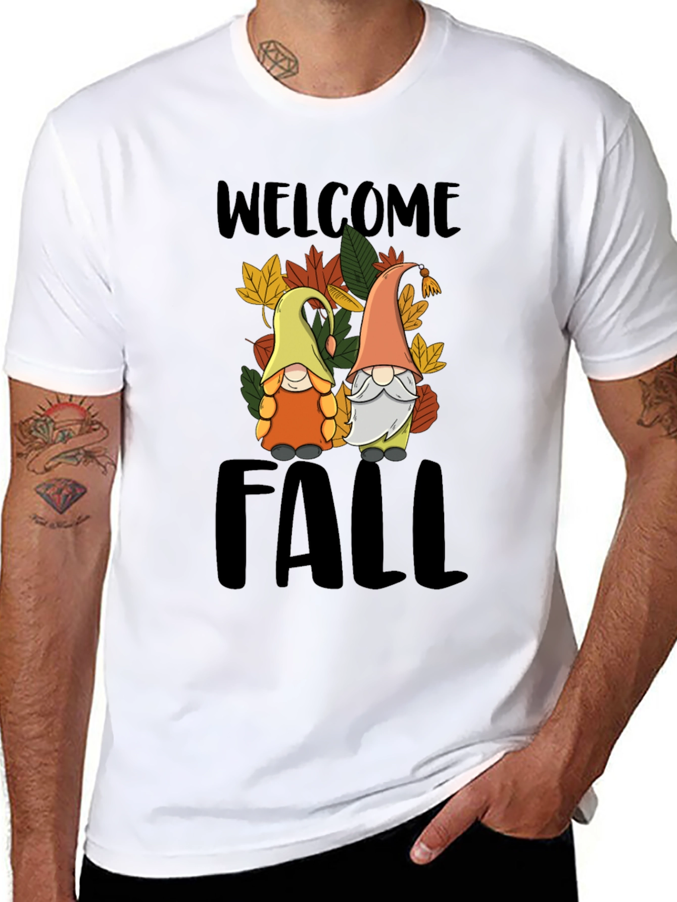Welcome Fall Gnomes Graphic Tee