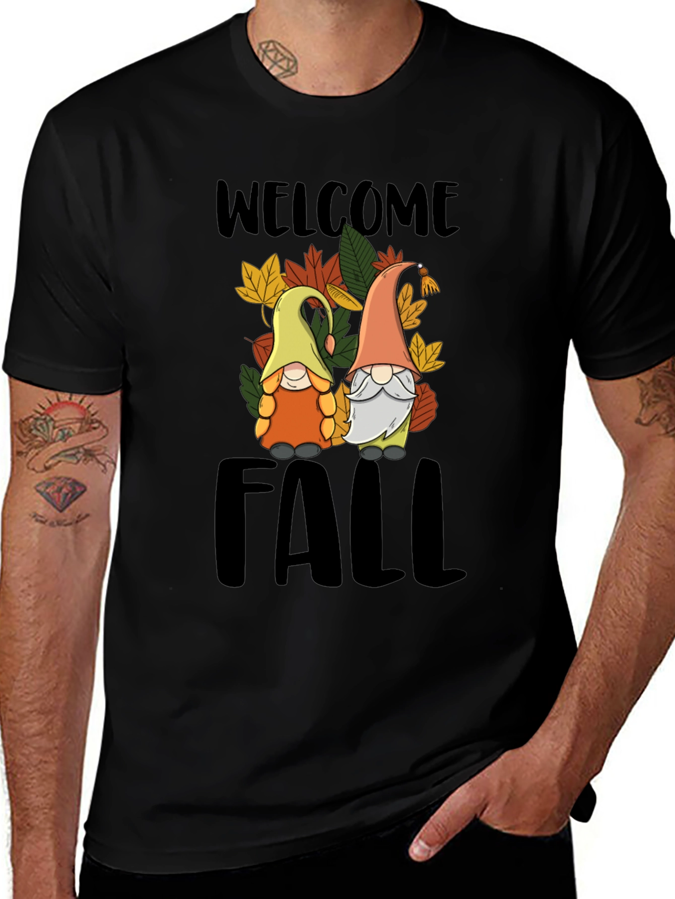 Welcome Fall Gnomes Graphic Tee