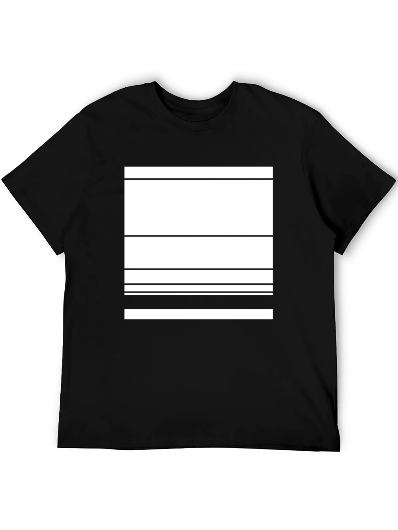 Modern Graphic Tee - Abstract Lines Design