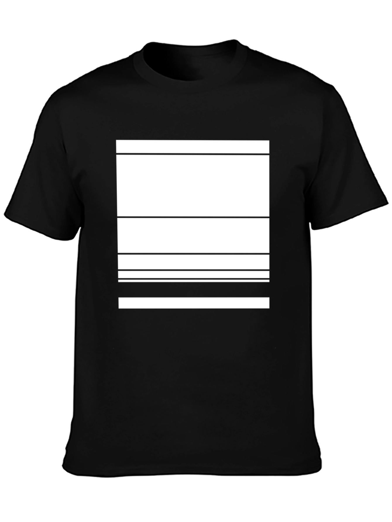 Modern Graphic Tee - Abstract Lines Design