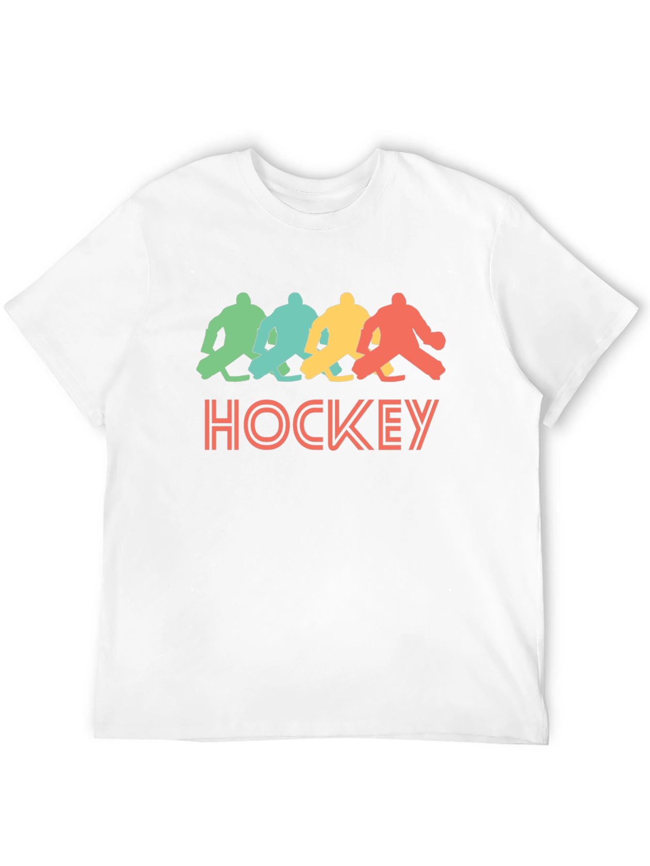 Retro Hockey Graphic T-Shirt - Black Tee
