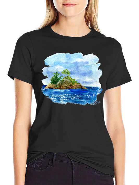 Island Graphic Print Tee