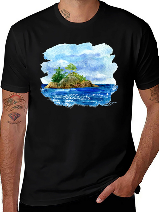 Island Graphic Print Tee