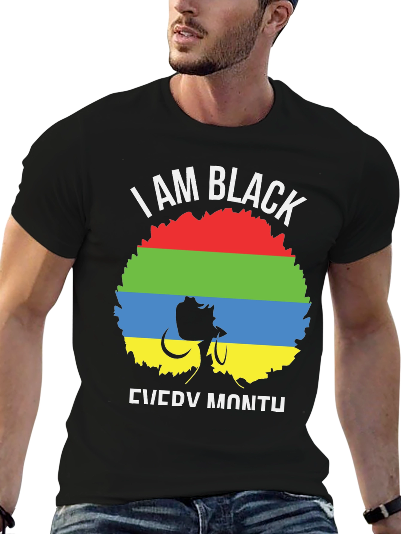 I am Black Every Month Graphic Tee