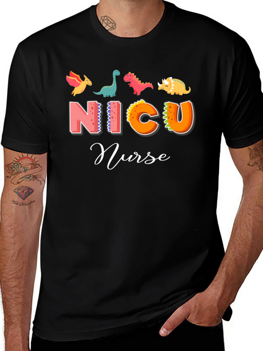 NICU Nurse Dinosaur Graphic Tee