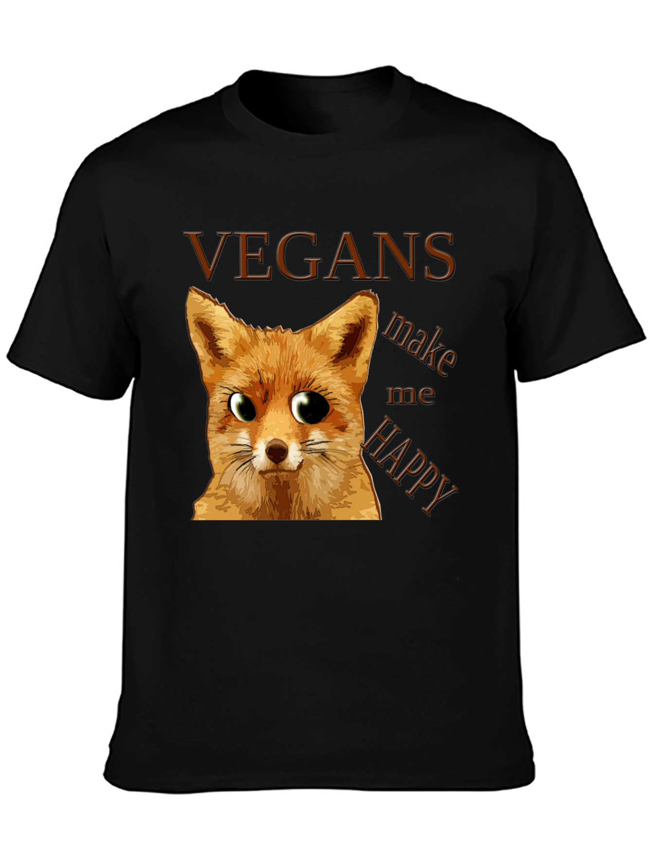 Vegan Fox Graphic Tee