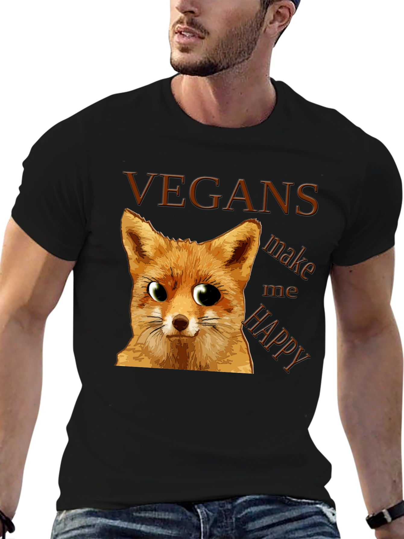 Vegan Fox Graphic Tee