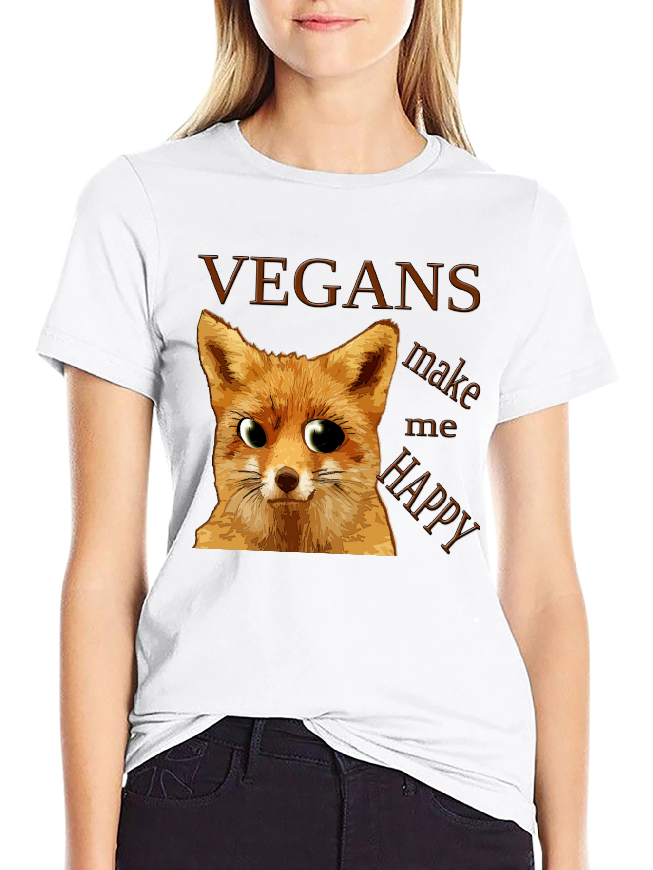 Vegan Fox Graphic Tee
