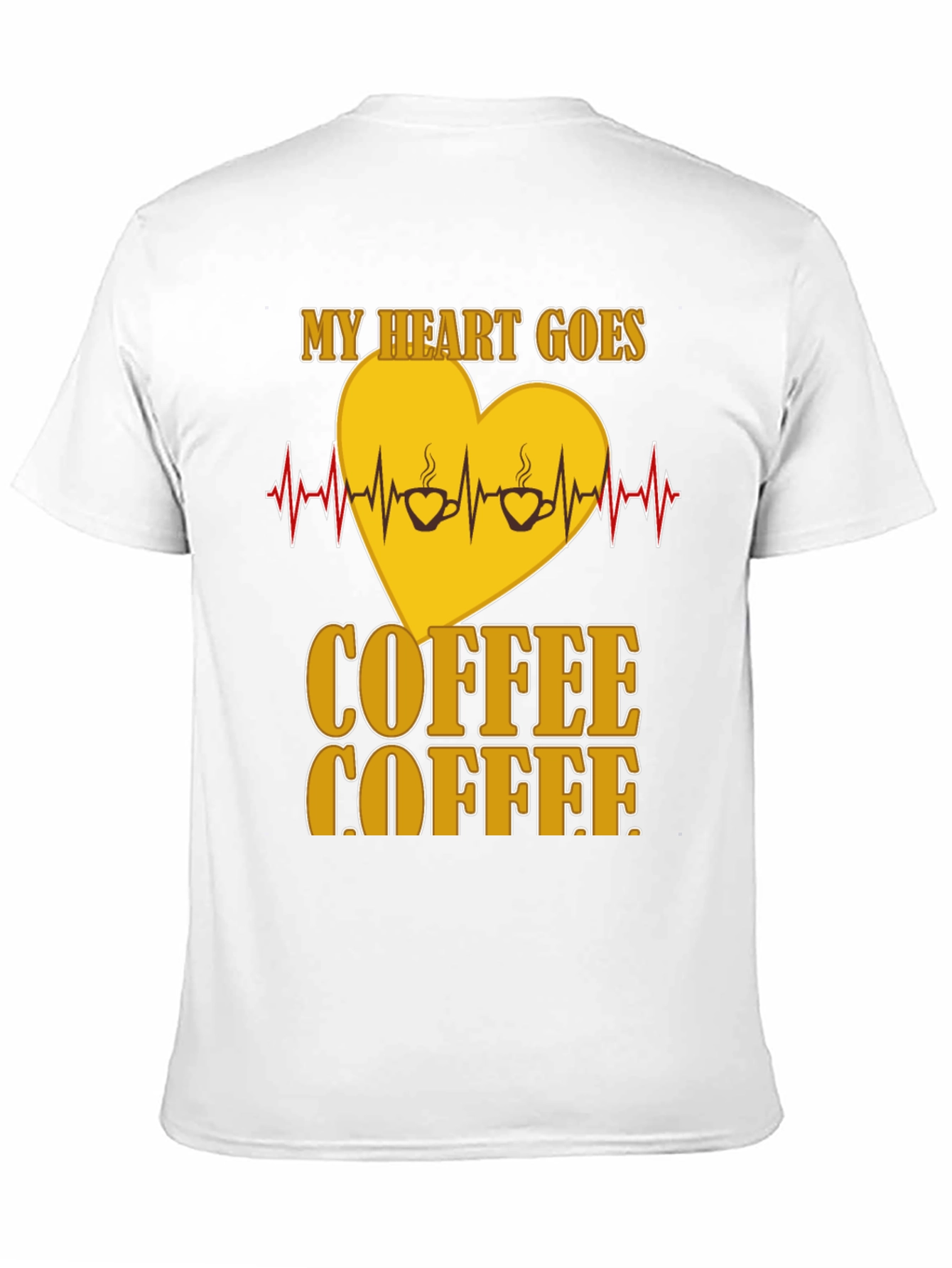 Coffee Lovers Heartbeat T-Shirt
