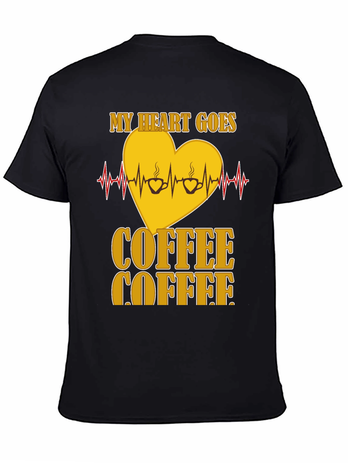 Coffee Lovers Heartbeat T-Shirt