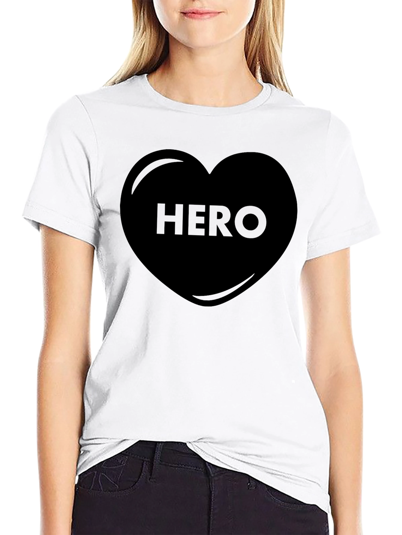 HERO Heart Graphic T-Shirt - Everyday Hero Wear
