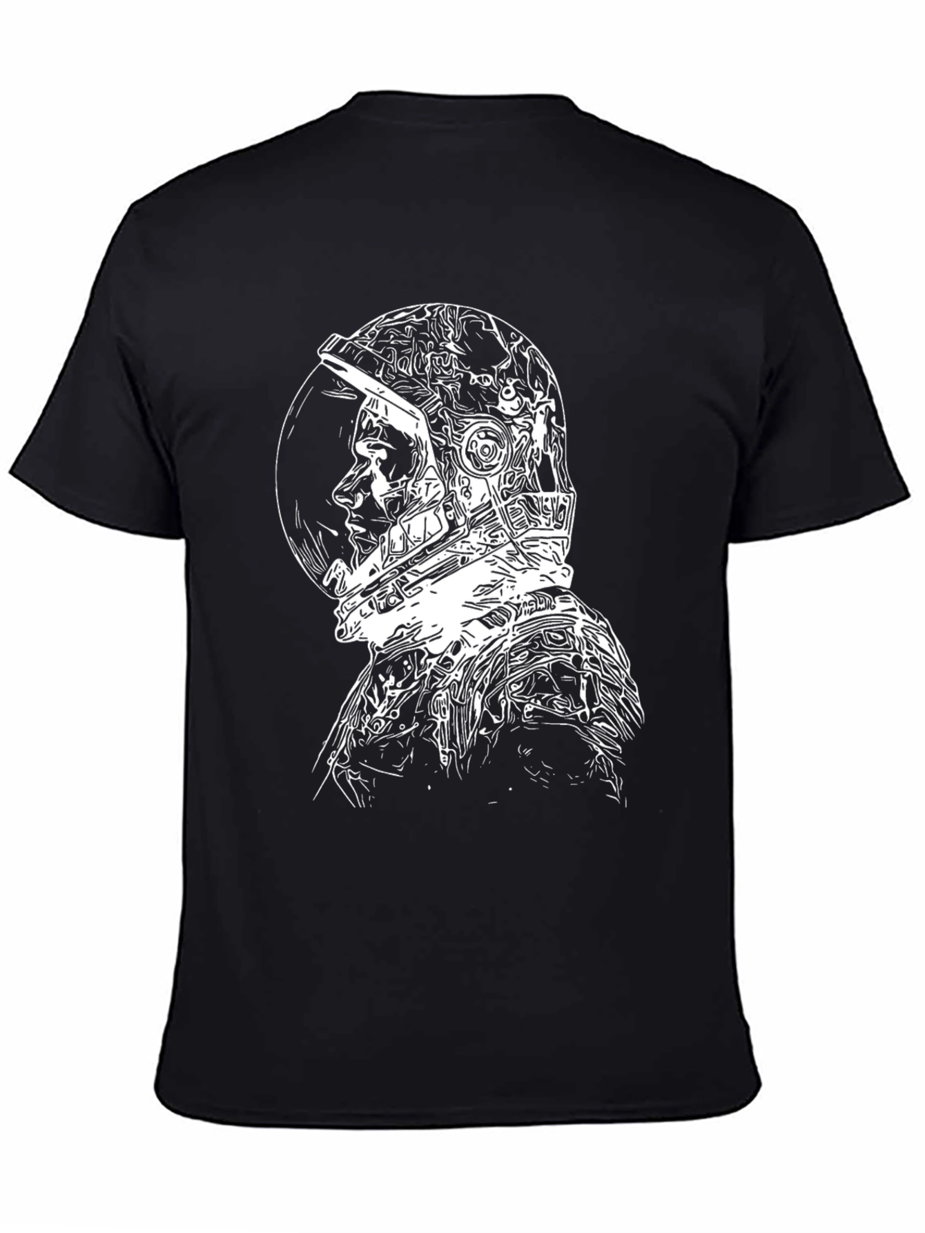 Astronaut Graphic Tee - Cool Black T-Shirt