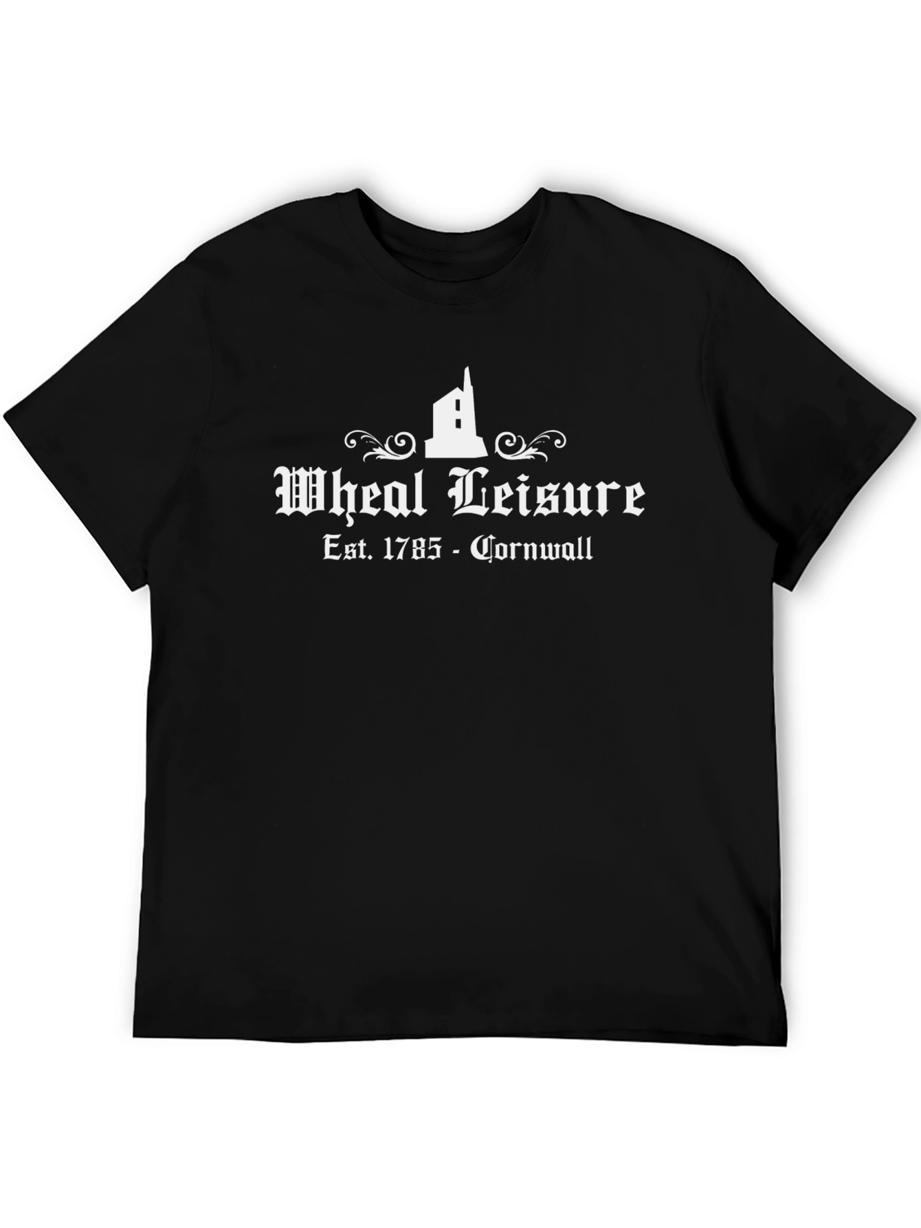 Wheal Leisure Cornwall Black T-Shirt