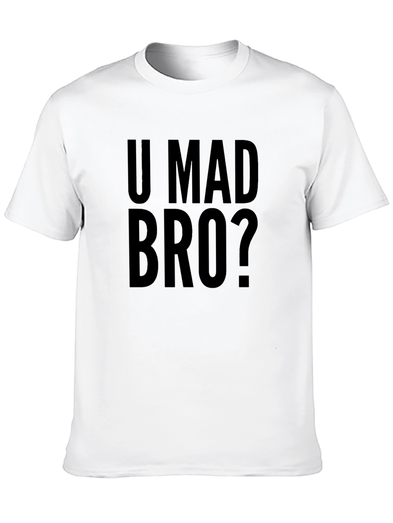 U Mad Bro? Black Graphic Tee