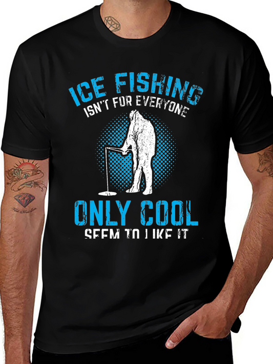 Ice Fishing Cool Graphic T-Shirt