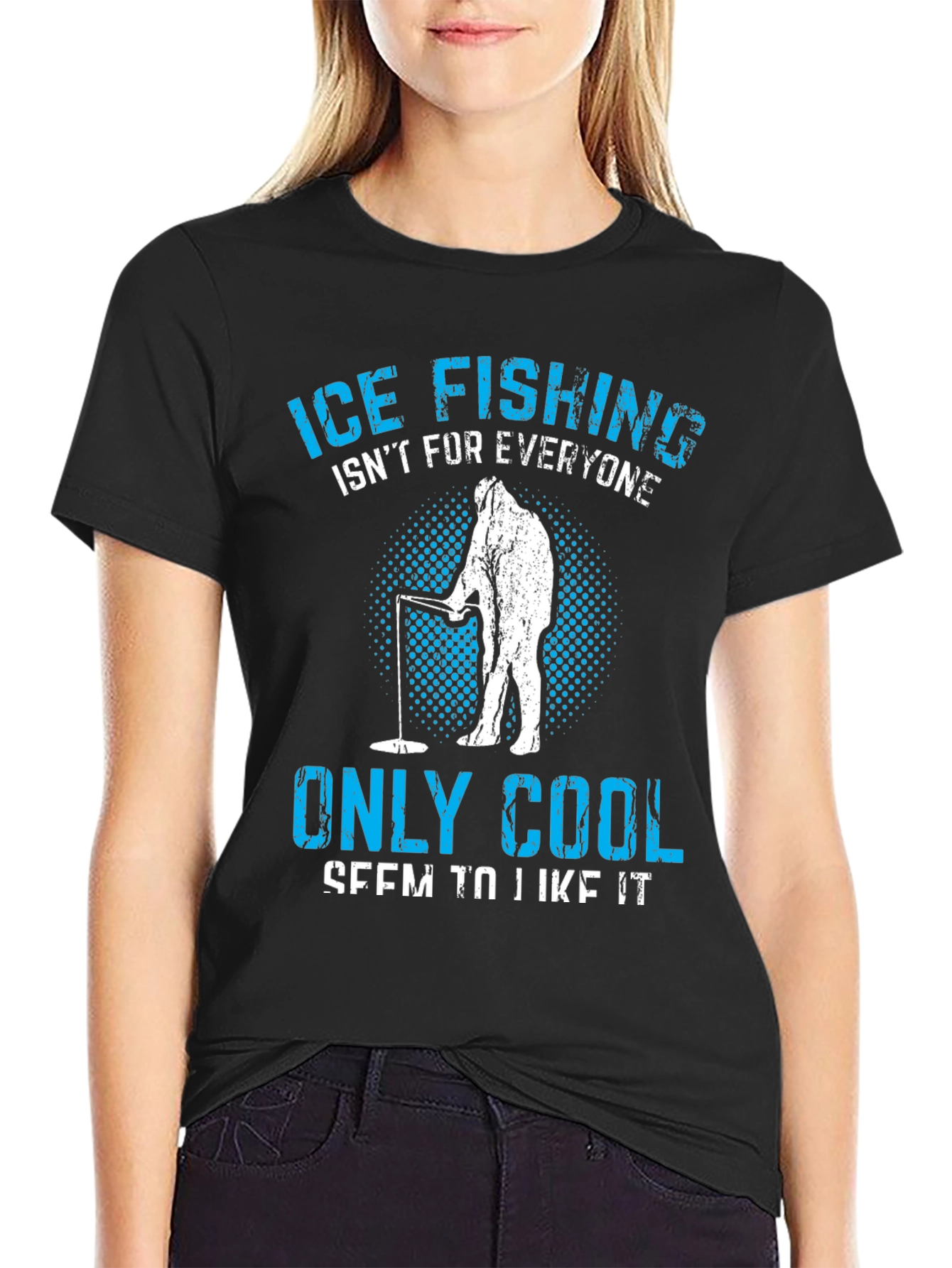 Ice Fishing Cool Graphic T-Shirt