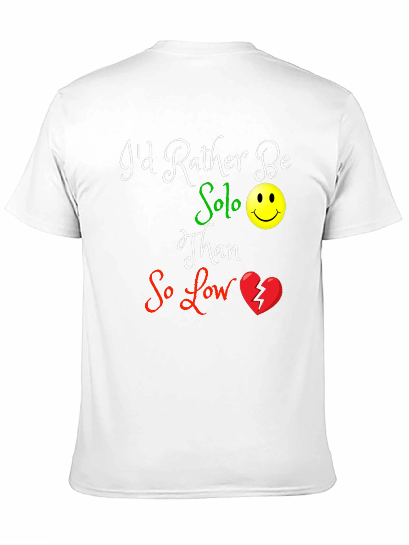 Solo Smiley Graphic T-Shirt - Black
