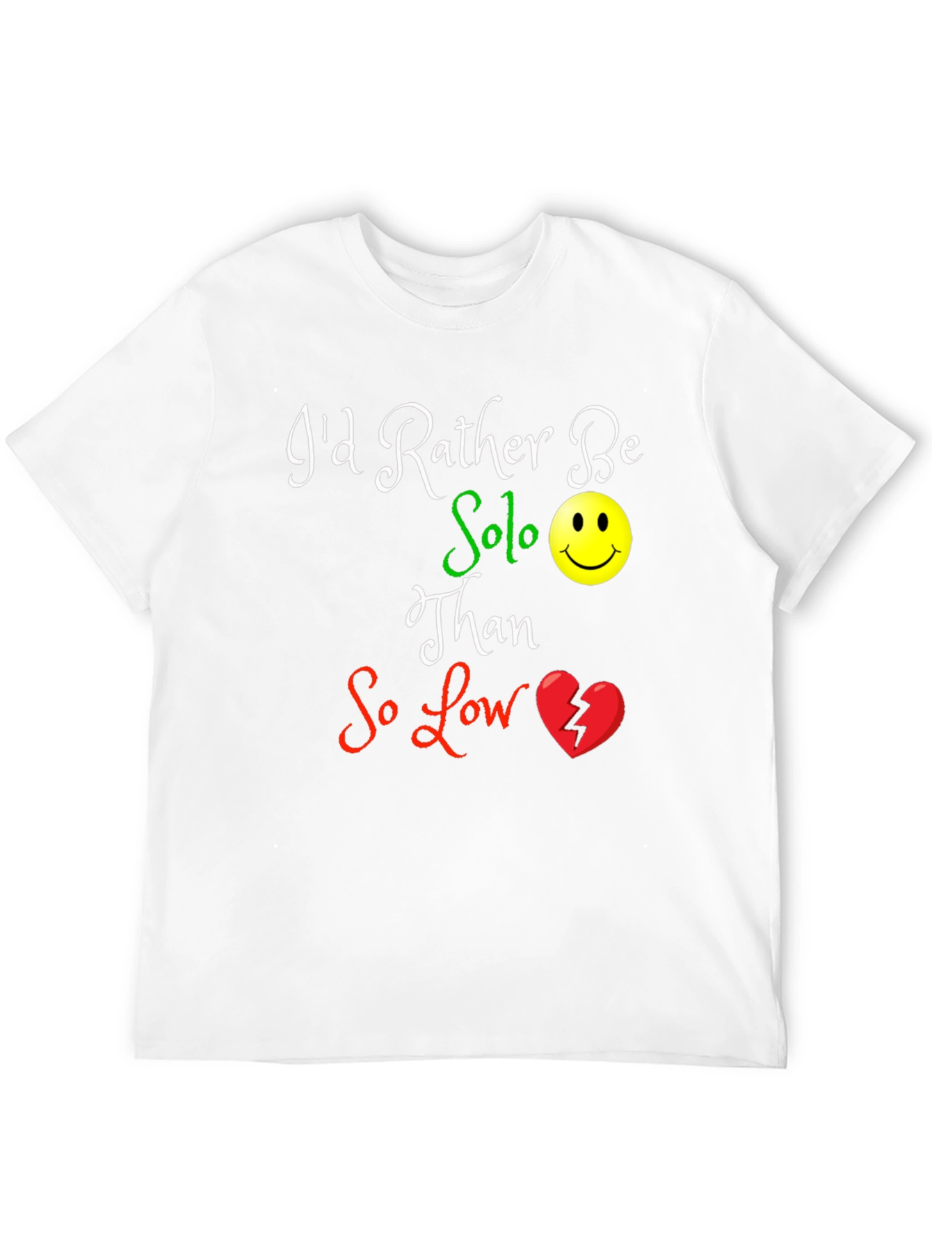 Solo Smiley Graphic T-Shirt - Black
