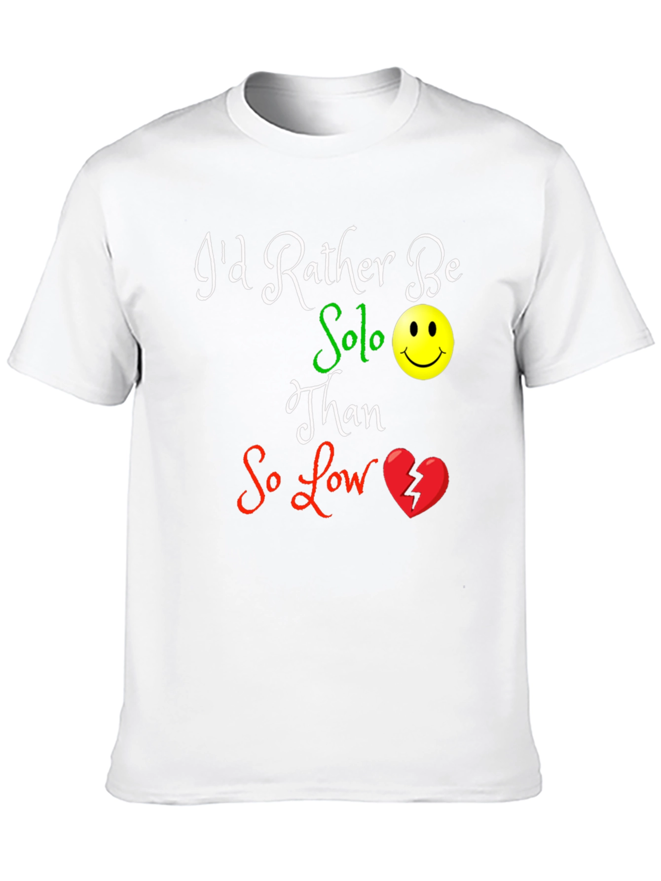 Solo Smiley Graphic T-Shirt - Black