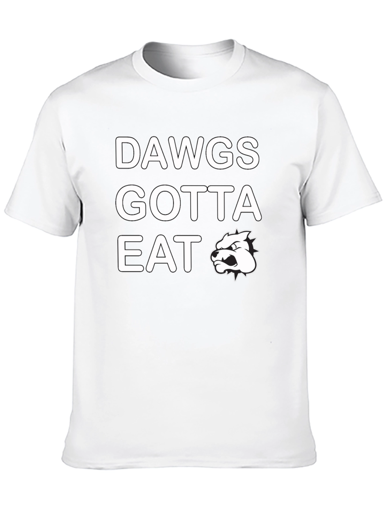 Dawgs Gotta Eat Graphic T-Shirt - Black