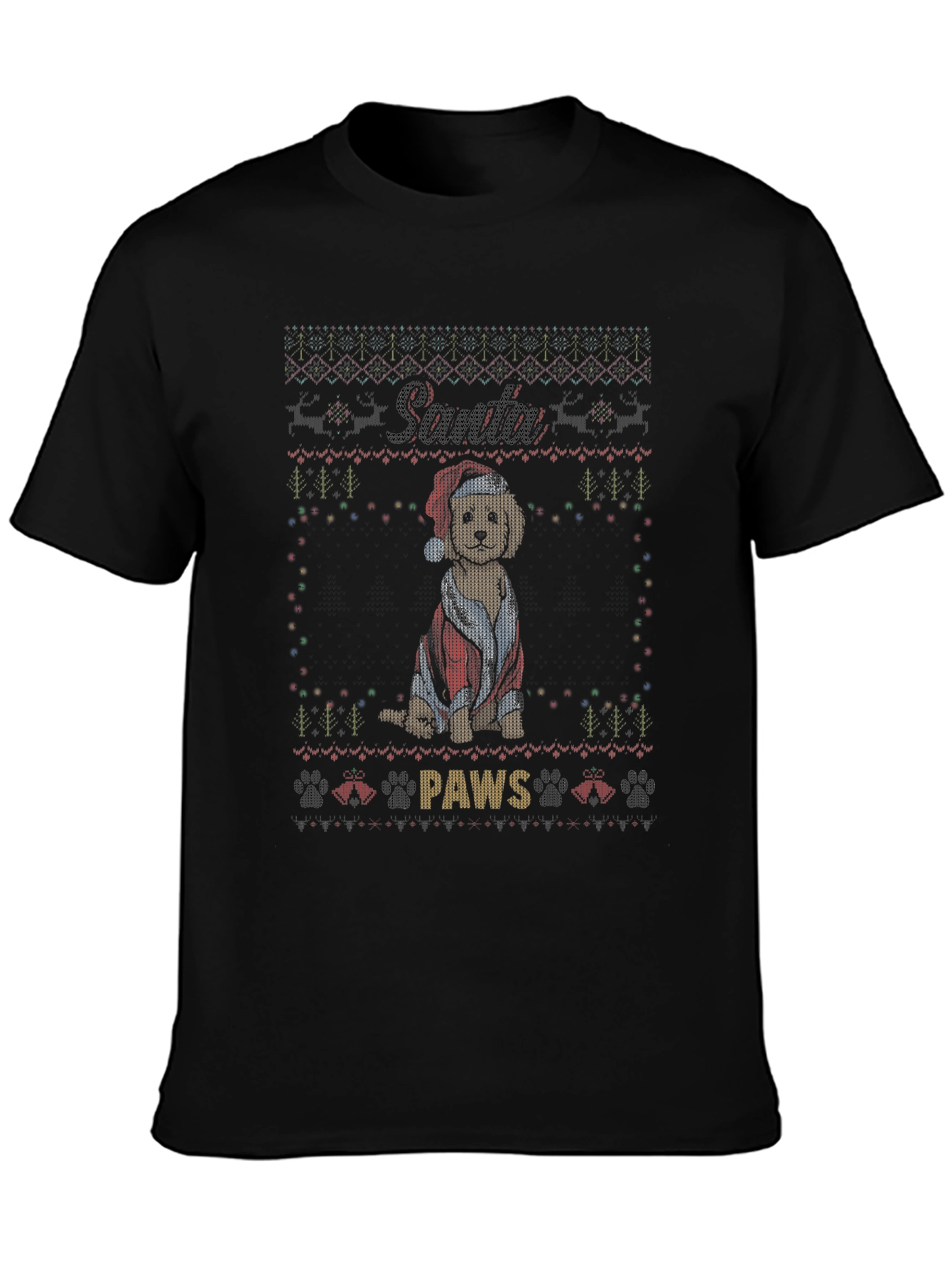 Santa Paws Dog Christmas T-Shirt