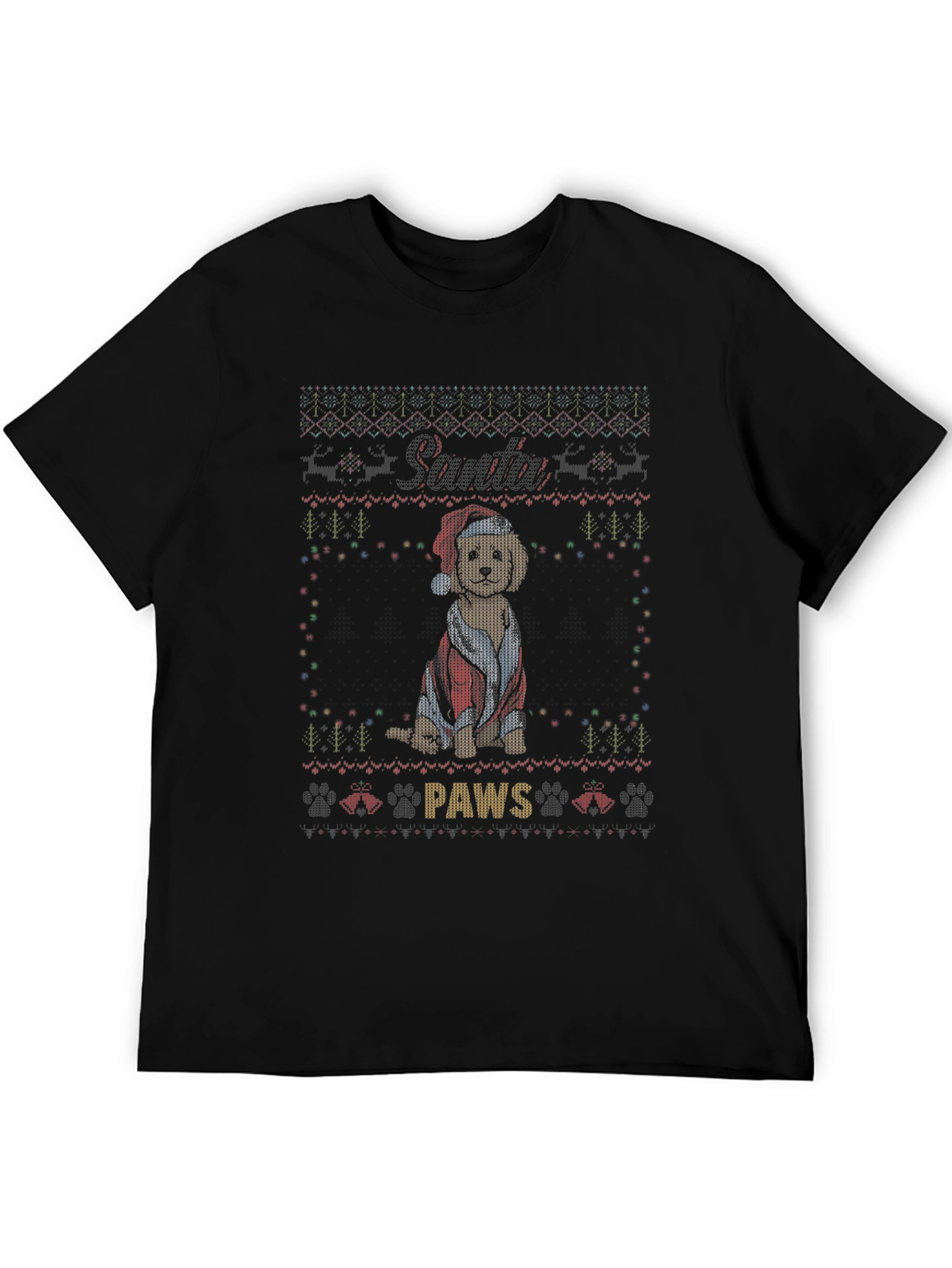 Santa Paws Dog Christmas T-Shirt