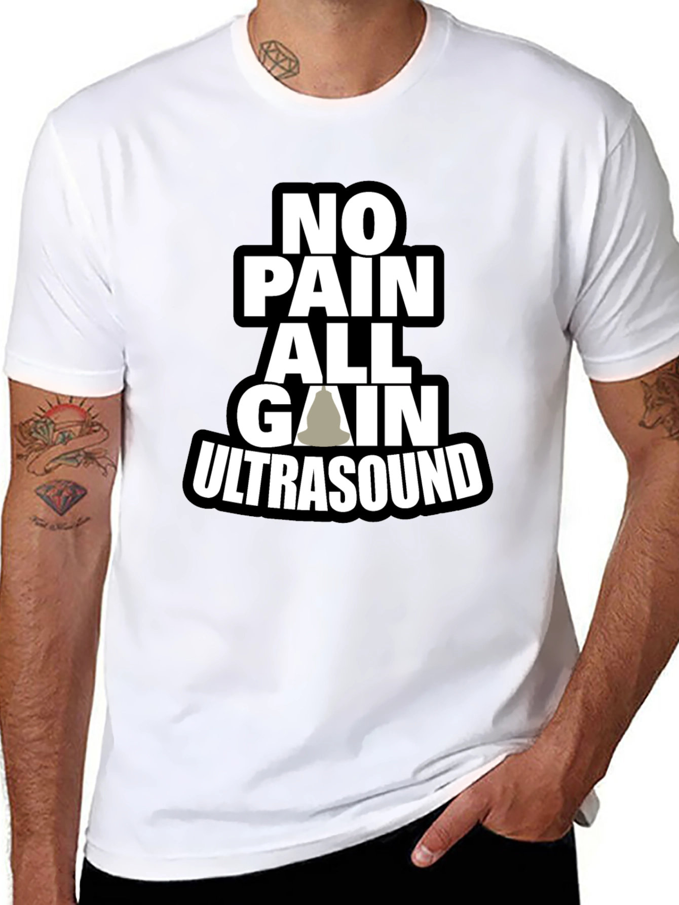 No Pain All Gain Ultrasound T-Shirt