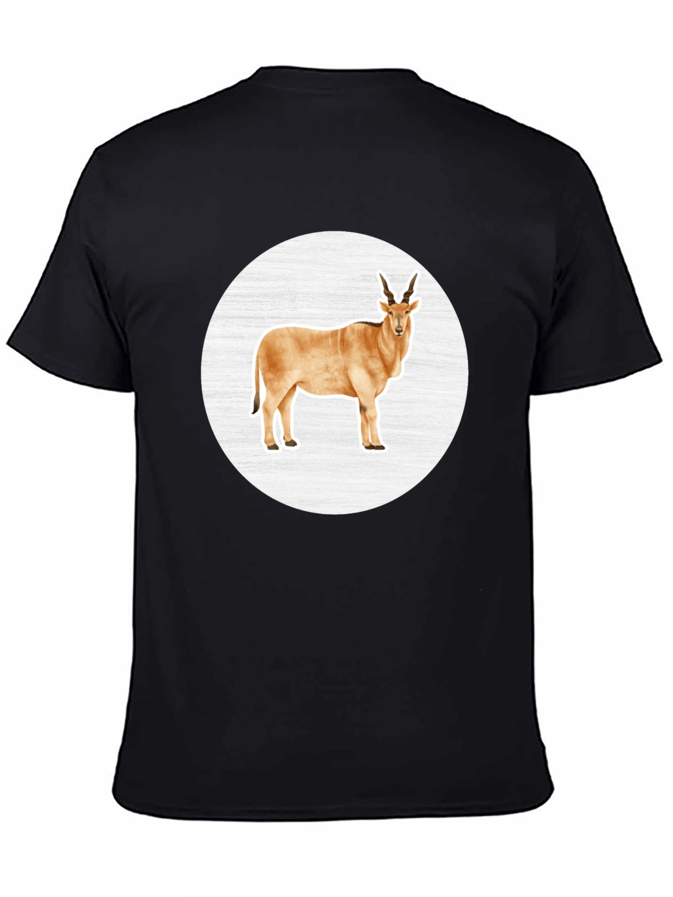 Antelope Graphic Tee - Black Crew Neck T-Shirt