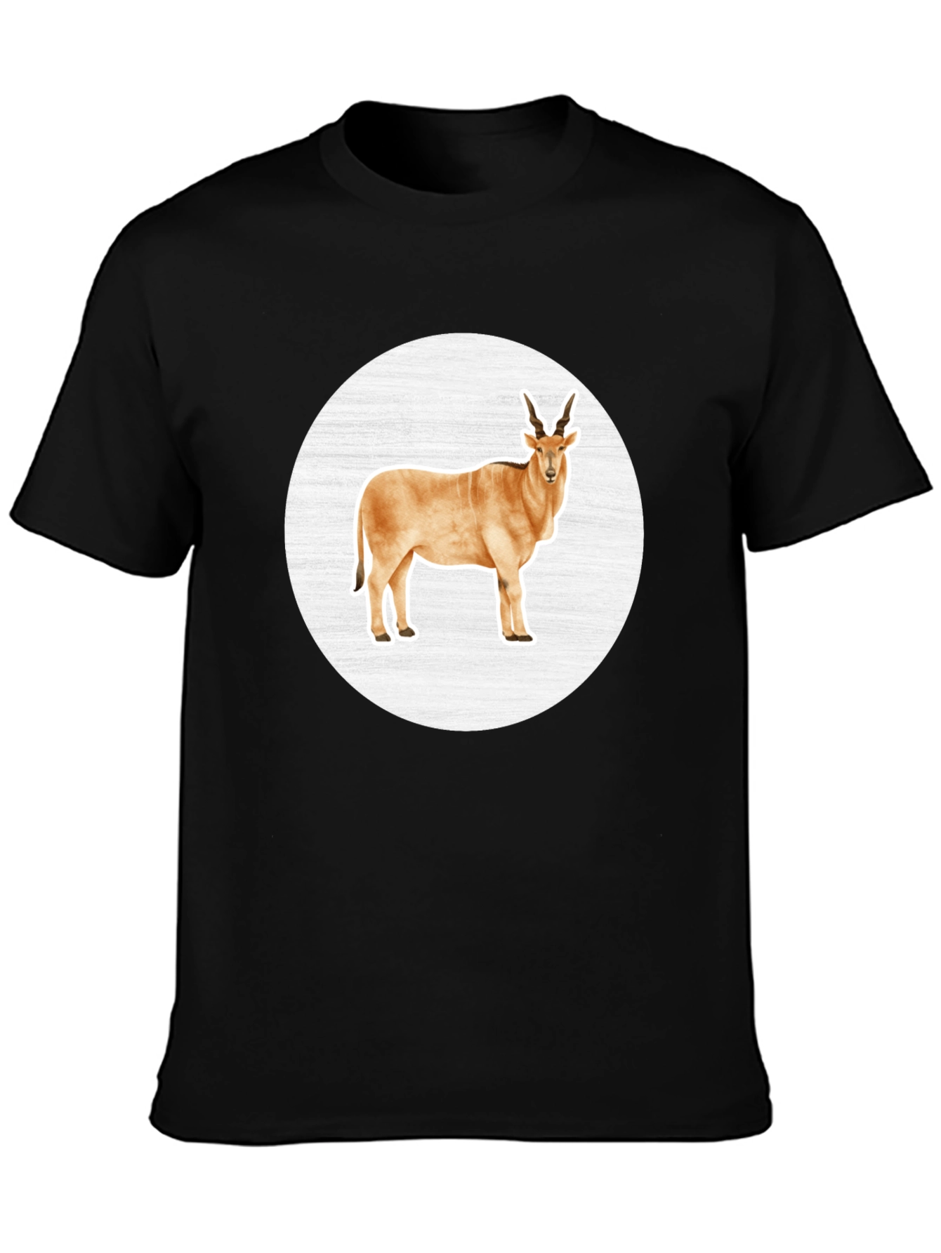 Antelope Graphic Tee - Black Crew Neck T-Shirt