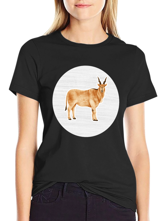 Antelope Graphic Tee - Black Crew Neck T-Shirt