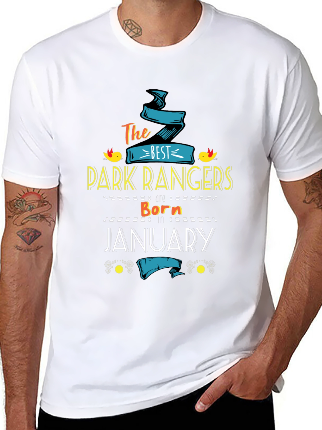 Best Park Rangers January Birthday T-Shirt