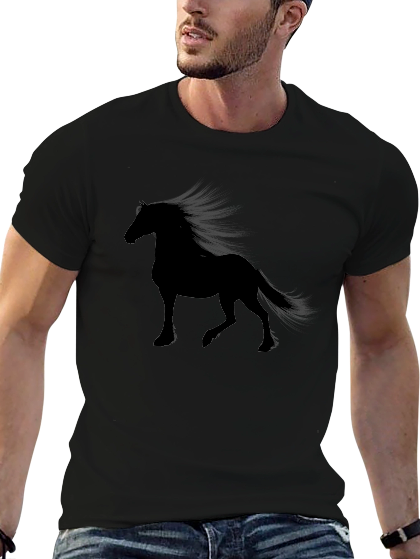 Black Horse Silhouette Tee
