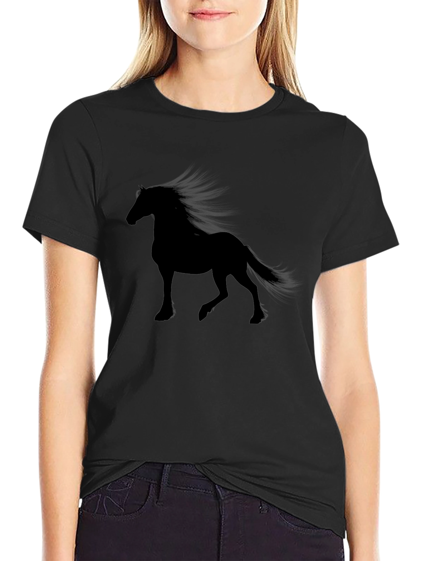 Black Horse Silhouette Tee