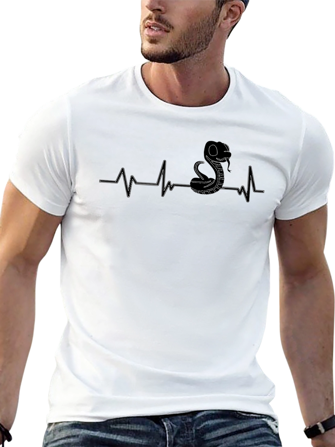 Snake Heartbeat T-Shirt - Cobra Pulse