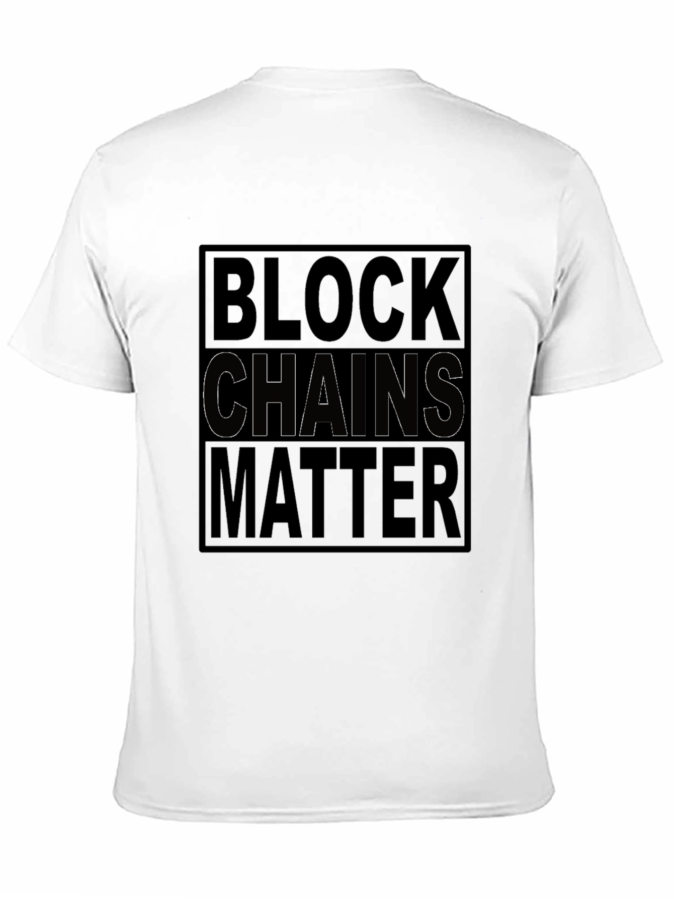 Blockchains Matter Graphic Tee - Black Cotton