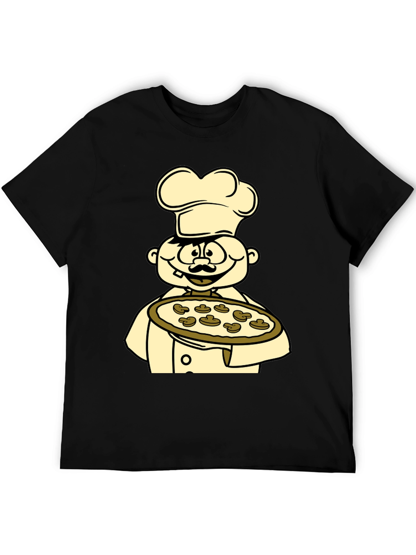 Chef Pizza Graphic Tee - Unisex Cotton T-Shirt