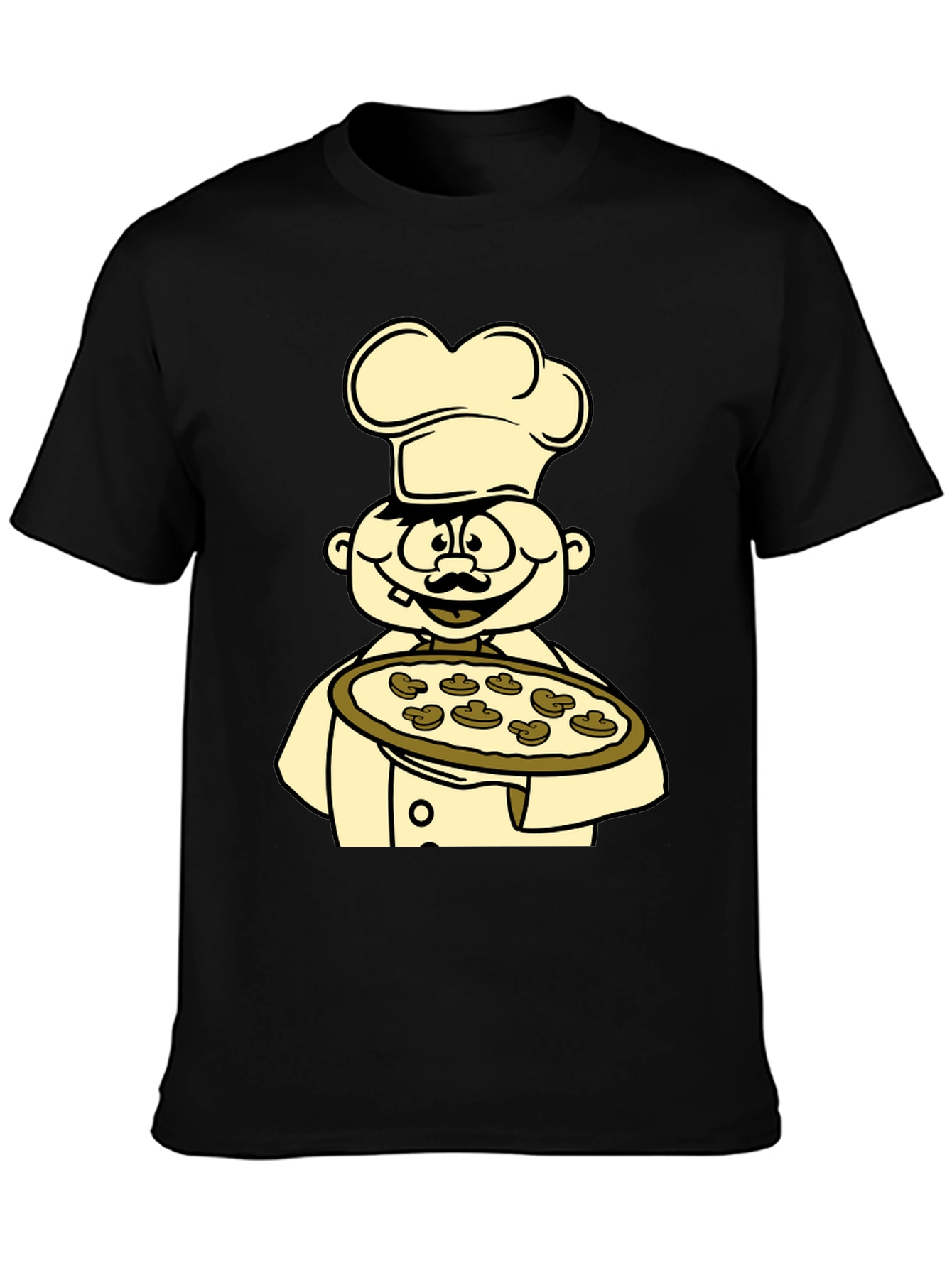 Chef Pizza Graphic Tee - Unisex Cotton T-Shirt