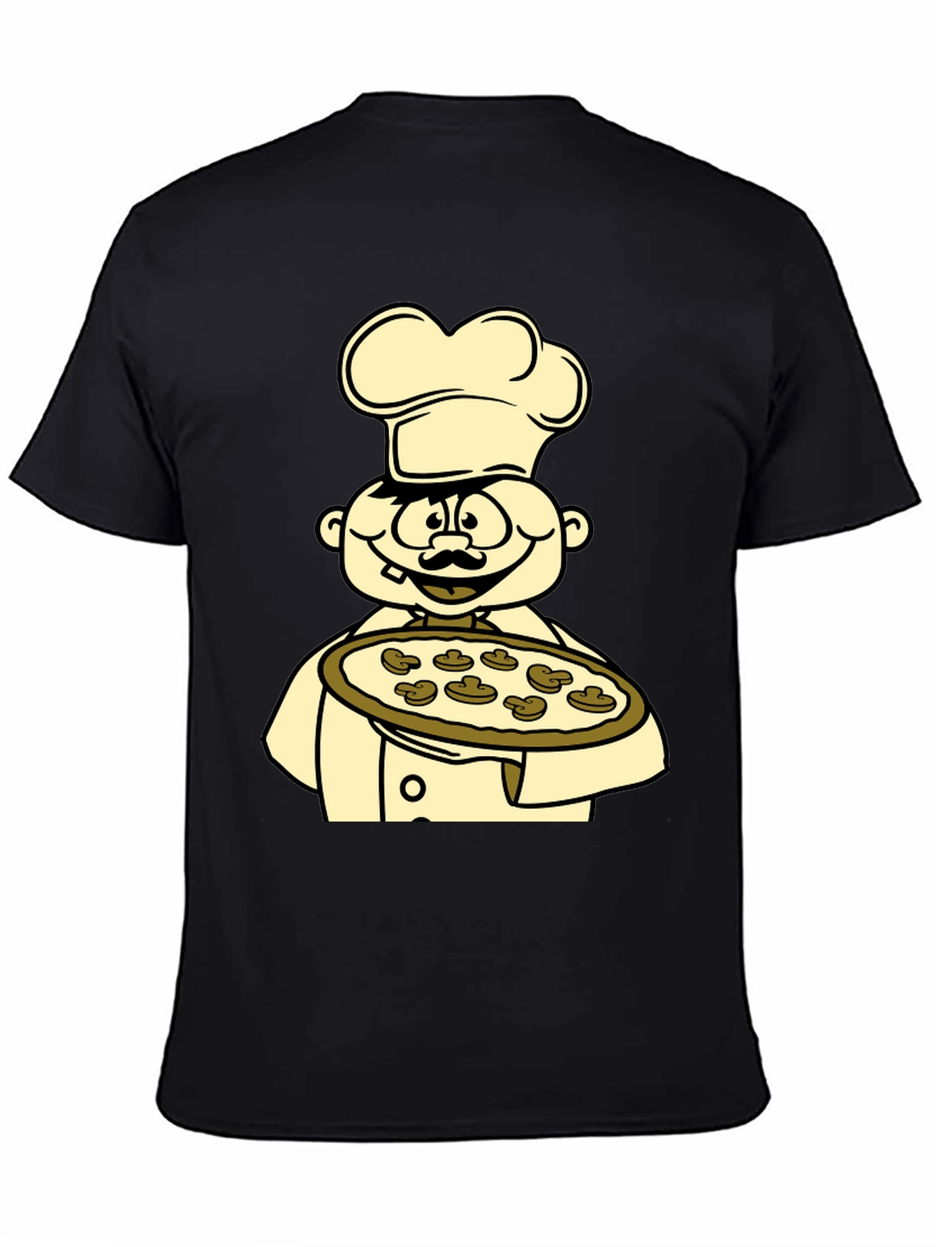 Chef Pizza Graphic Tee - Unisex Cotton T-Shirt