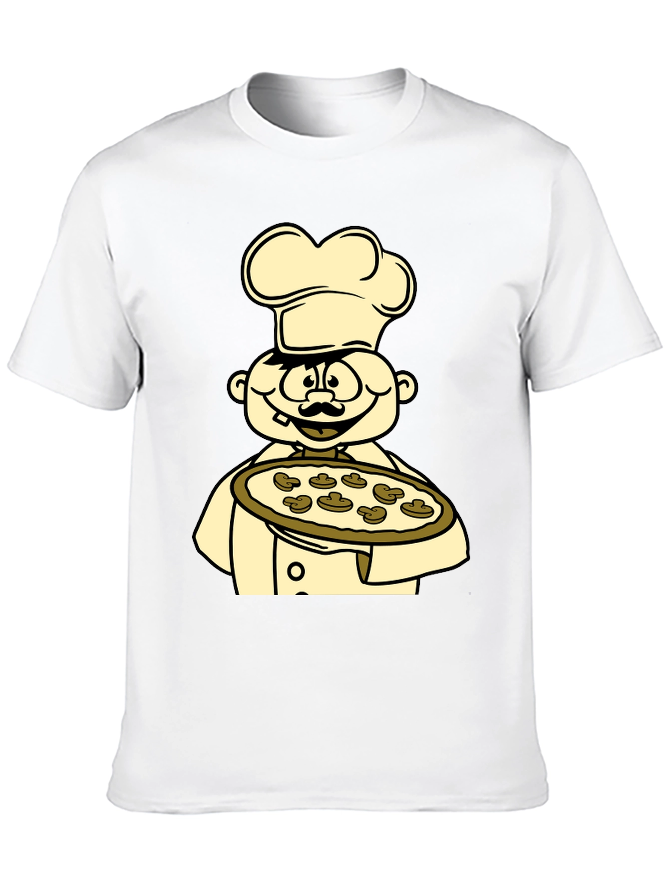 Chef Pizza Graphic Tee - Unisex Cotton T-Shirt