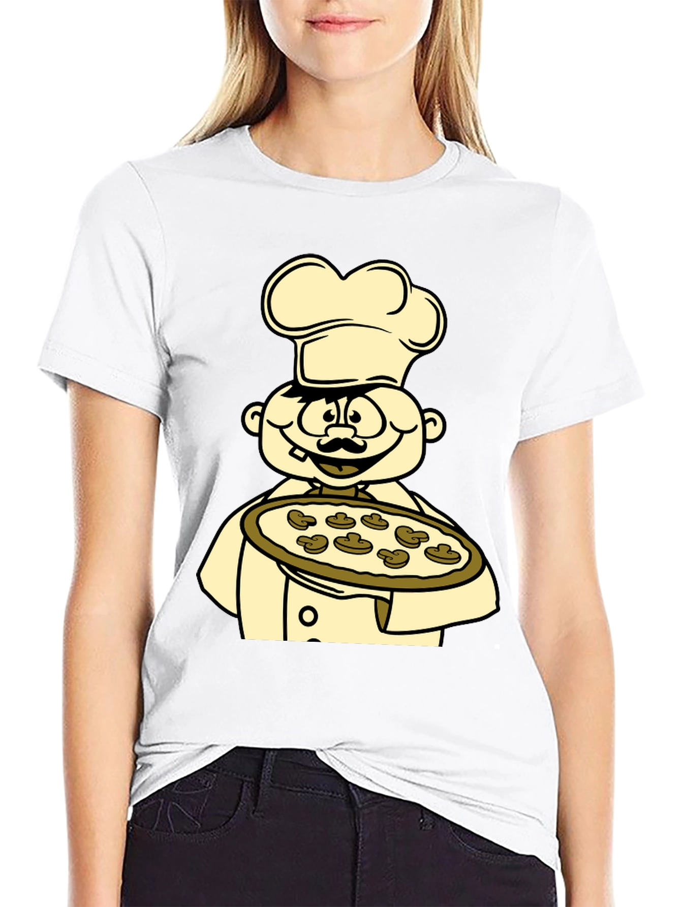 Chef Pizza Graphic Tee - Unisex Cotton T-Shirt