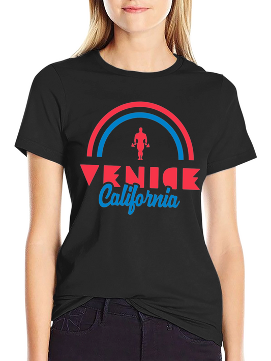 Venice California Graphic Tee - Retro Gym Vibe T-Shirt
