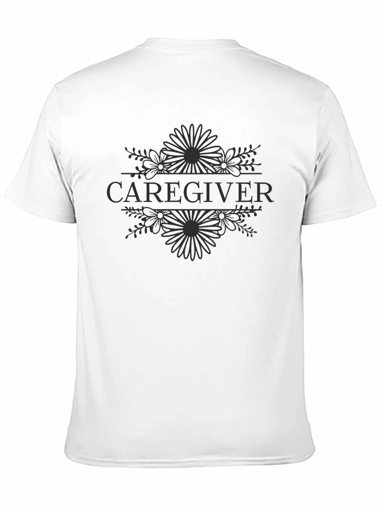 Caregiver Floral Graphic Tee